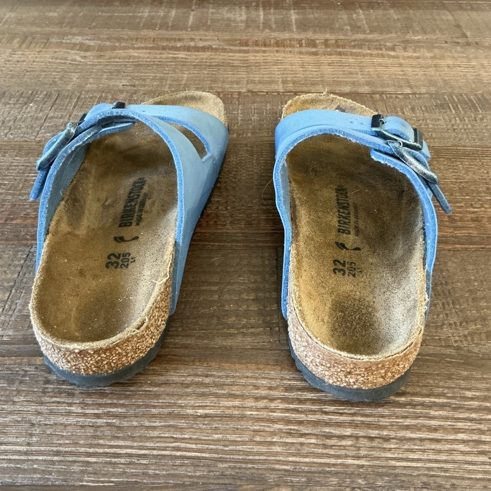 Birkenstock Kids Double Strap Blue Sandals - Picture 3 of 6